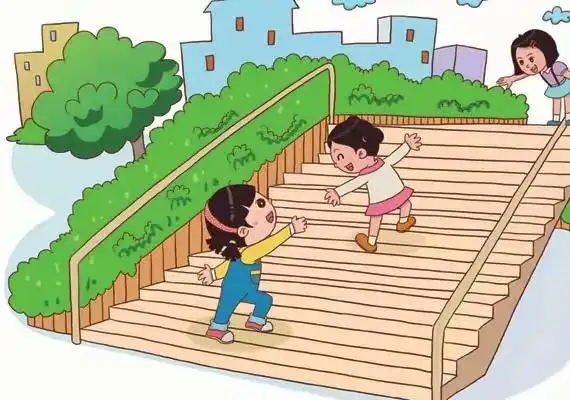 花园班安全课程《安安全全上下楼梯》
