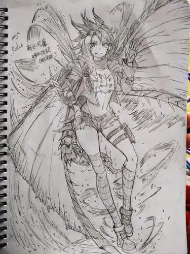 ex魔格大蛇简笔画