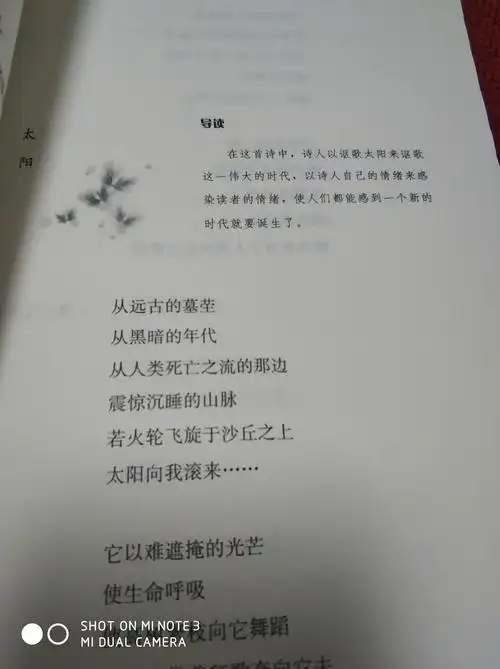 艾青诗选～太阳1