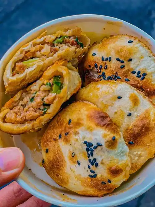 杭州皮薄馅多小烧饼任何人错过我都会伤心的