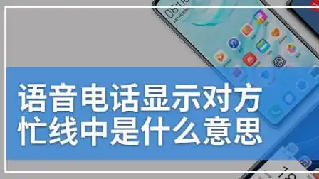 语音电话显示对方忙线中是什么意思-科技-高清完整正版视频在线观看