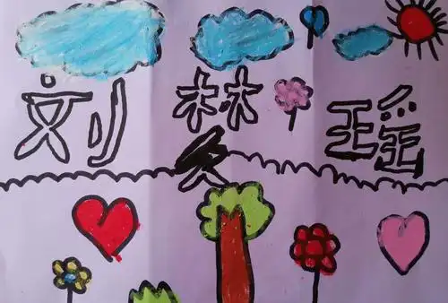 特别的我之有趣的名字画