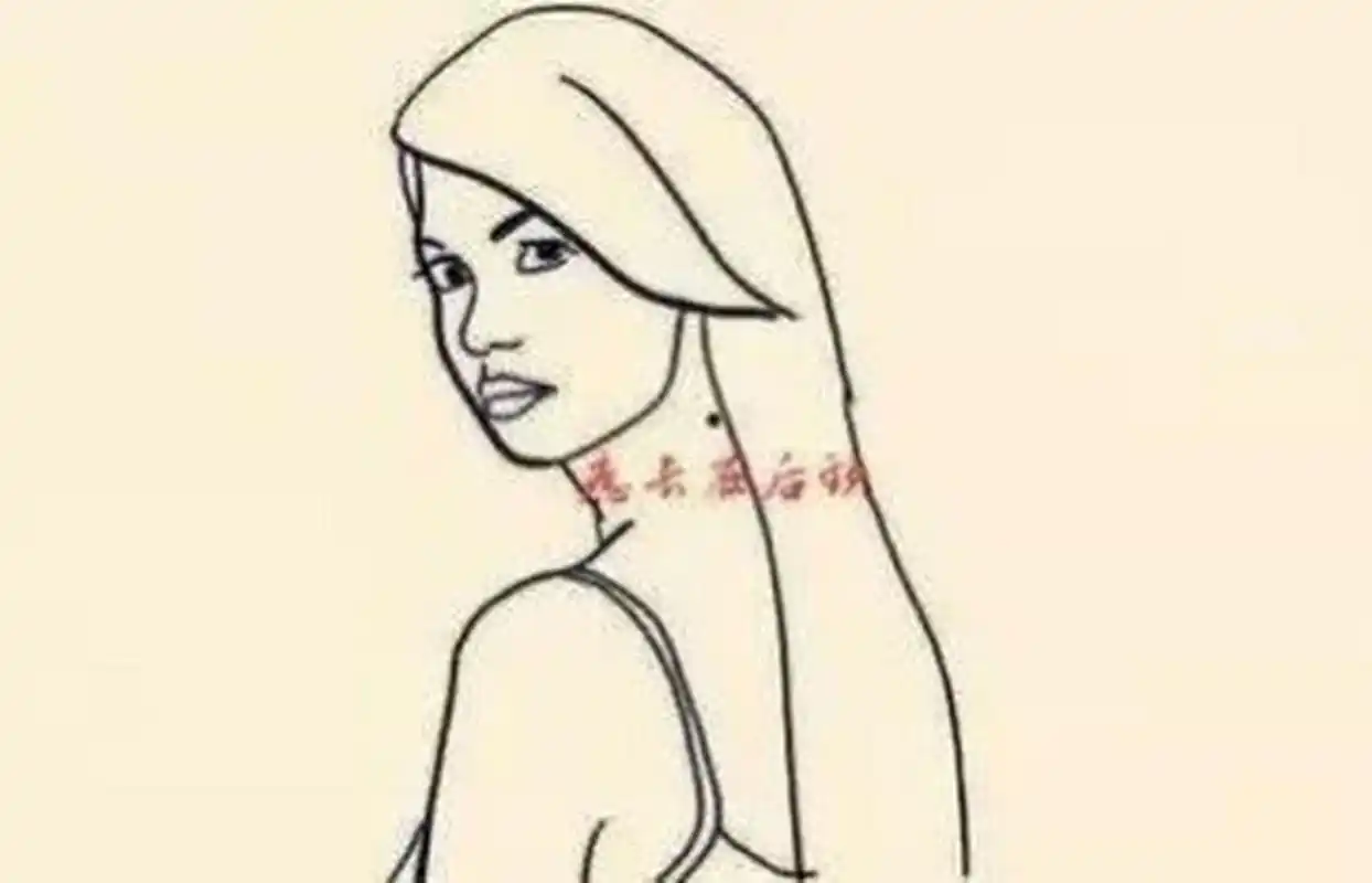 痣长在后颈 痣长在后颈 如果人的脖子后方的中心位置长痣的话,这个