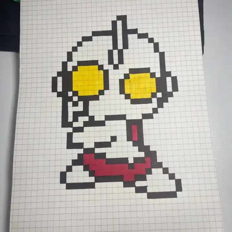 115664156681566像素画 奥特曼.