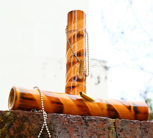 水烟筒扭纹一代短款广东云南烟具包邮烟斗原竹头烟斗