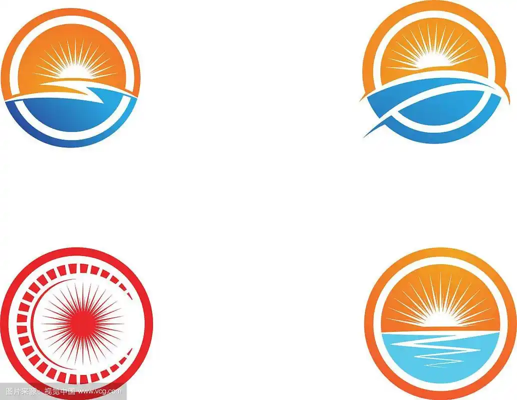 太阳图标标识和符号模板设计