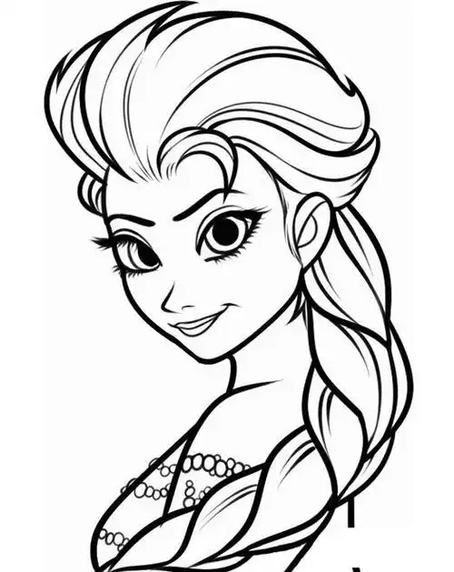 卡通冰雪奇缘动漫人物简笔画图片冰雪奇缘简笔画