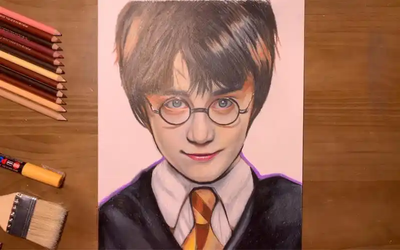 彩铅手绘:哈利波特_哔哩哔哩_bilibili