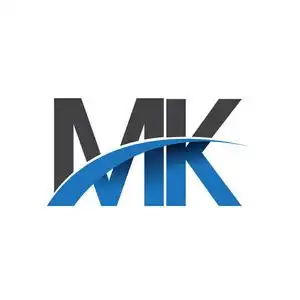 mk 字母徽标, 您的企业和公司的初始徽标标识照片