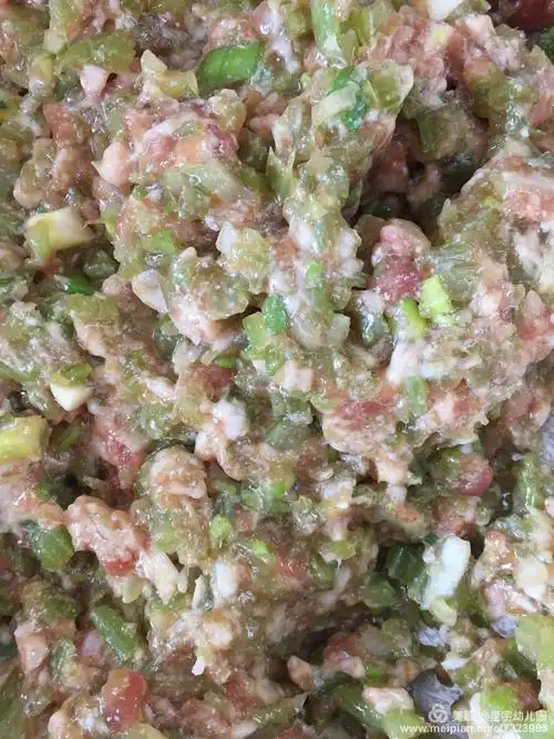 今天的饺子馅是芹菜肉的