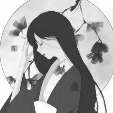 动漫头像女生古风黑白高清冷清的古风黑白清晰头像女图片