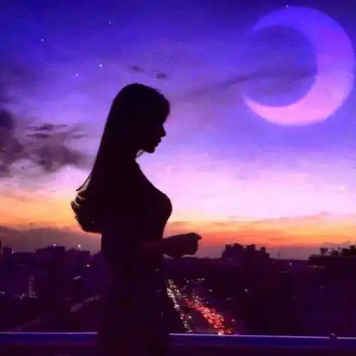 第528期|背影头像:0105优质星空闪亮动漫 真人背影女生头像