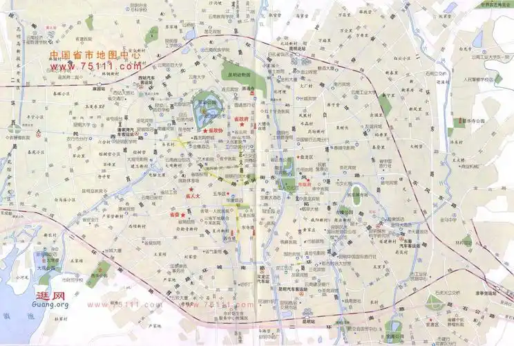 昆明市区全图_云南地图_高清版_下载-政区地图