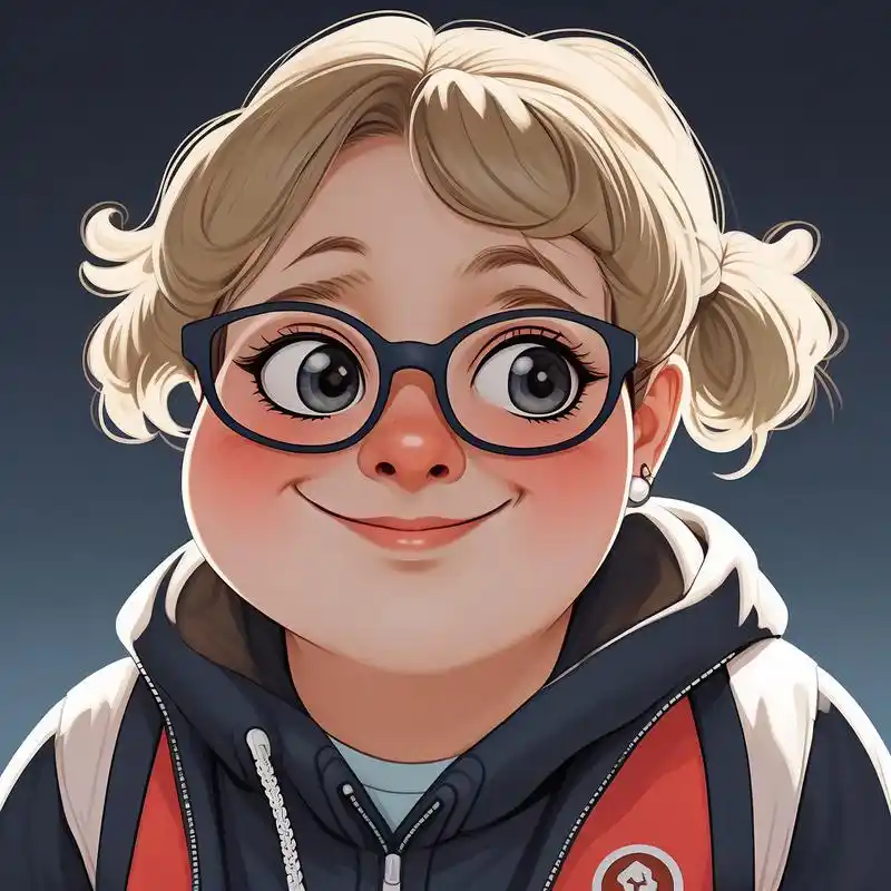 哇喔～看看这些超级可爱的胖女孩卡通头像吧!