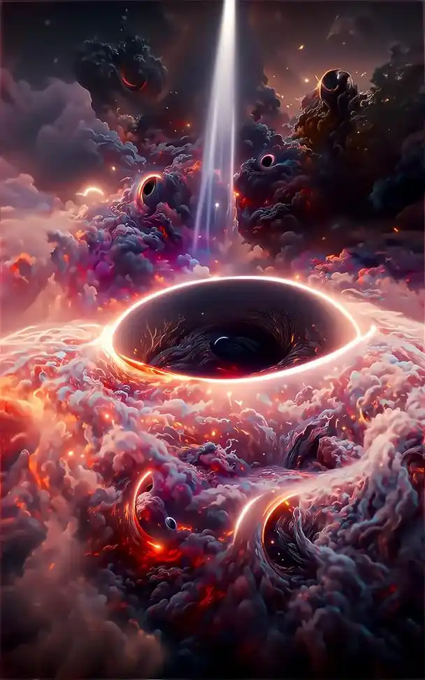 黑洞#遇见东方美 #ai绘画 #图文热点来了 - 抖音