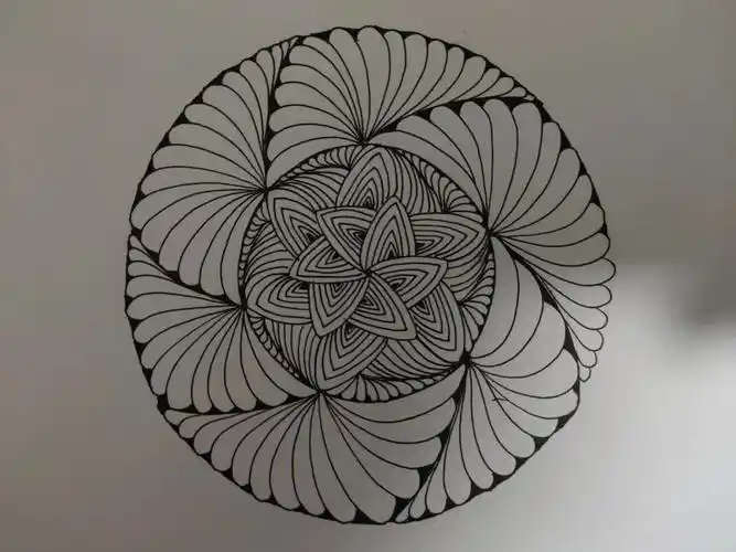 禅绕画之步步绕带步骤