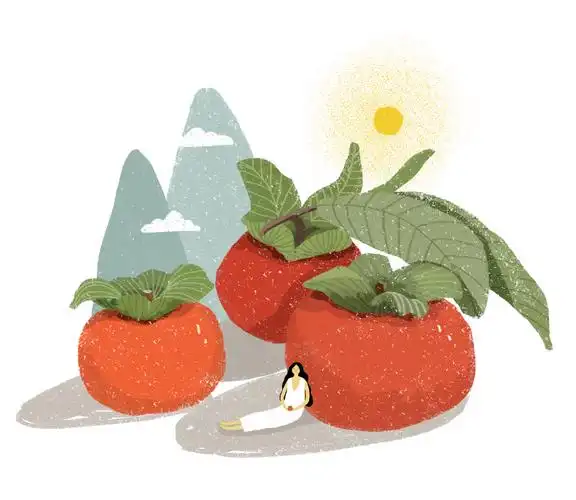 创意柿子 - 噫嘻插画师 - 原创作品 - 视觉中国(shijueme)