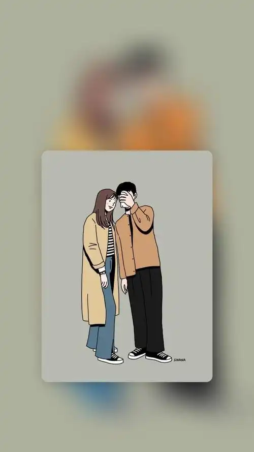 唯美卡通浪漫情侣,高清图片,手机锁屏桌面-壁纸族