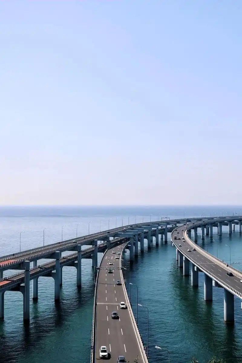 大连旅行之跨海大桥最佳观景点.星海湾大桥建设于2011年10 - 抖音