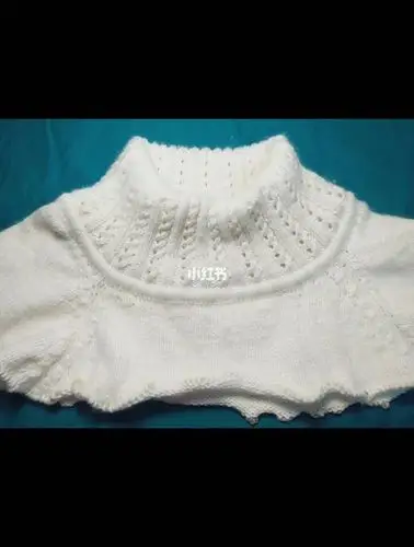 手工编织毛衣从上往下织插肩袖简单插肩花视