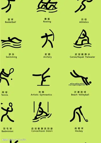 08奥运会体育项目标志图片