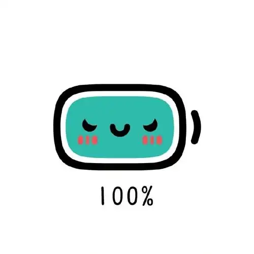 电池简笔画头像_卡通电池电量头像_三千图片网