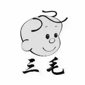 strong>三毛 /strong>头像正面简笔画