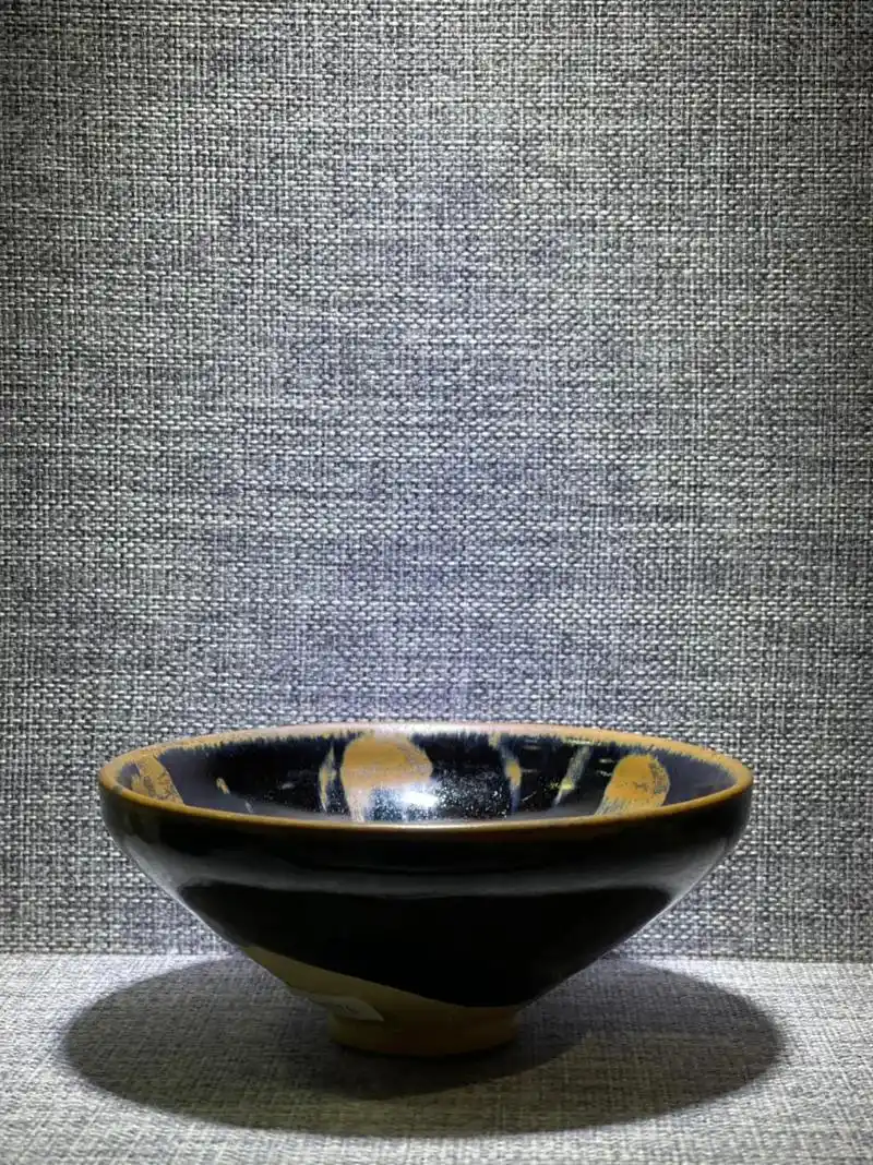 宋代61磁州窑黑釉铁锈花盏#器物之美 #茶盏 #老窑瓷器 #艺 - 抖音