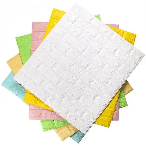 bonjean3d立体墙纸贴画泡沫墙砖壁纸现代北欧自粘背景墙自贴客厅防水