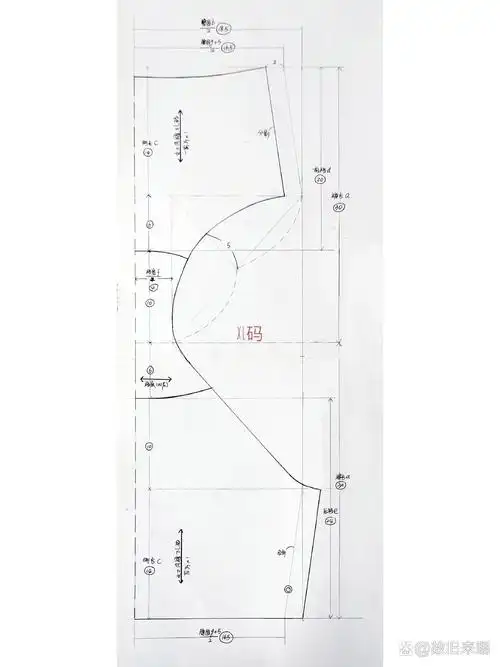 女士三角内裤裁剪图四个码纸样