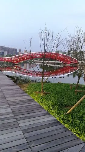 灯带下的拱桥,虽叫不出它的名字,它依然呈现给你的是美丽.