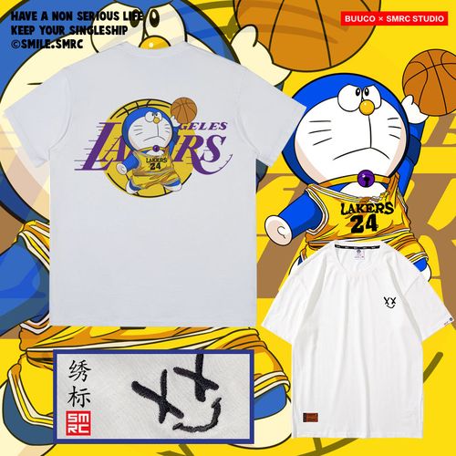 小叮当联名恶搞球衣kobe科比退役同款24号长袖t恤