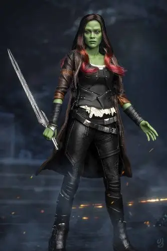 《银河护卫队2》卡魔拉1:6比例珍藏人偶实物图