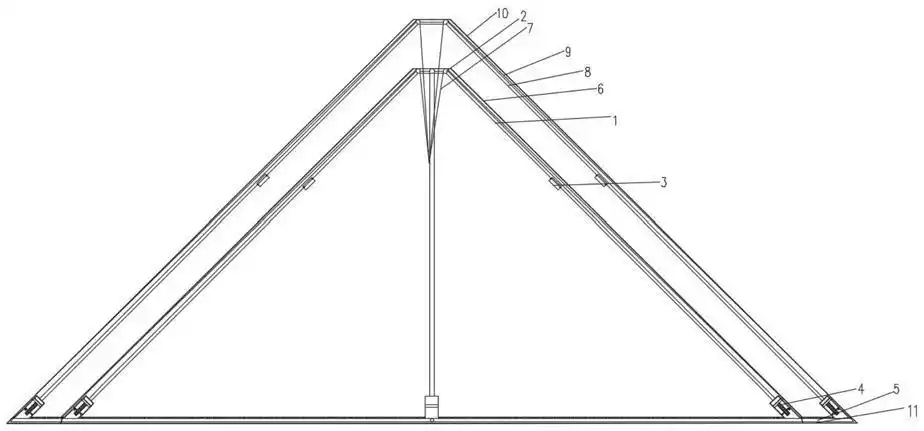 一种双层可伸缩独立空间帐篷的制作方法