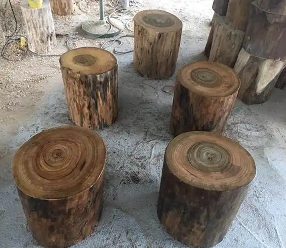 香樟木墩原木实木墩子根雕凳子树墩木桩圆凳大板底座支架茶凳特价