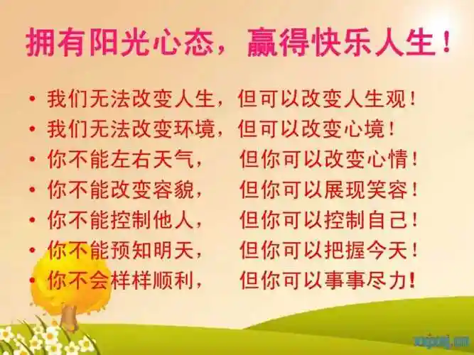 阳城一中390班主题班会阳光心态健康人生ppt