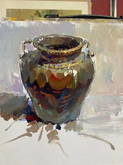 色彩陶罐的画法步骤