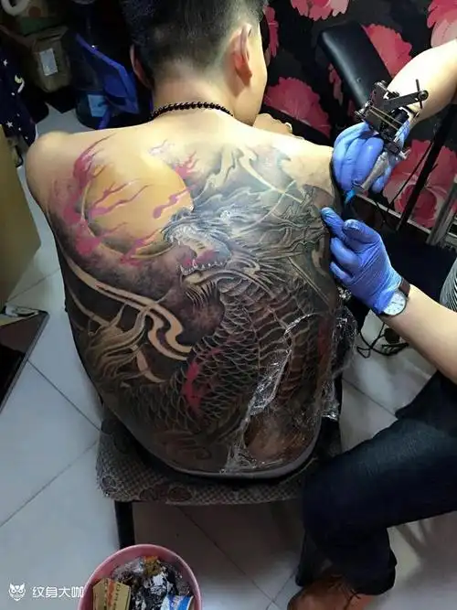 麒麟_纹身图案手稿图片_阿进的纹身作品集