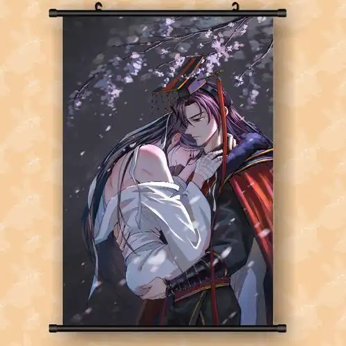 海棠微雨共归途海报二哈与他的猫师尊挂画楚晚宁墨燃海报卷轴墙纸壁纸