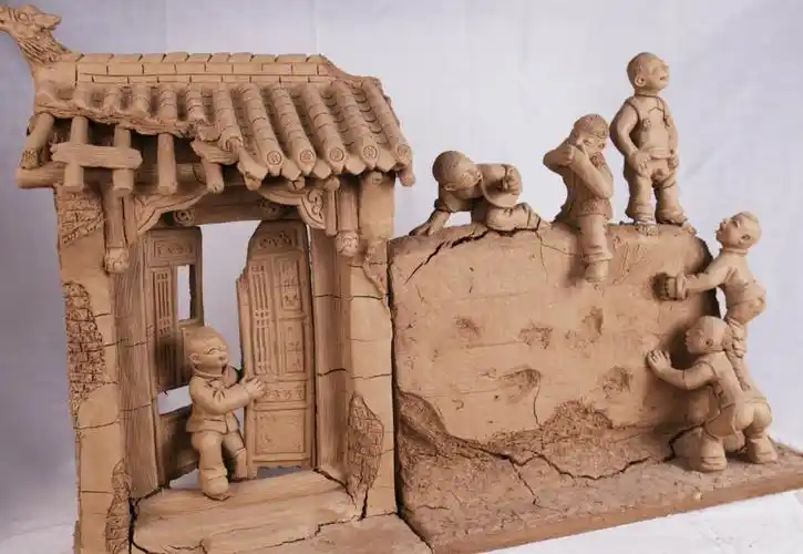 工艺大师常天平泥塑作品