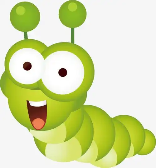 卡通毛毛虫矢量