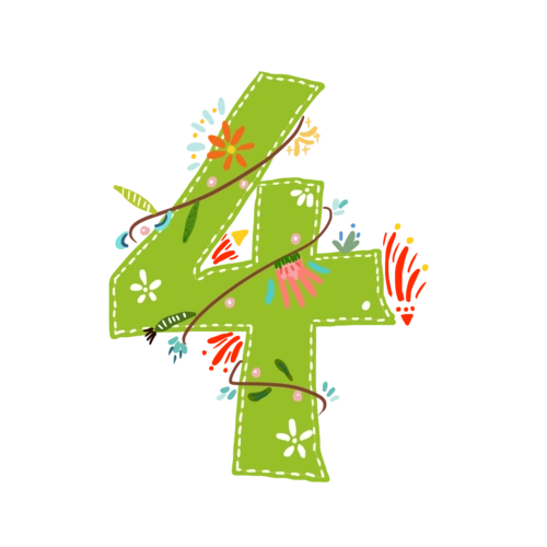 四班班服定制logo设计图案创意数字4logo设计