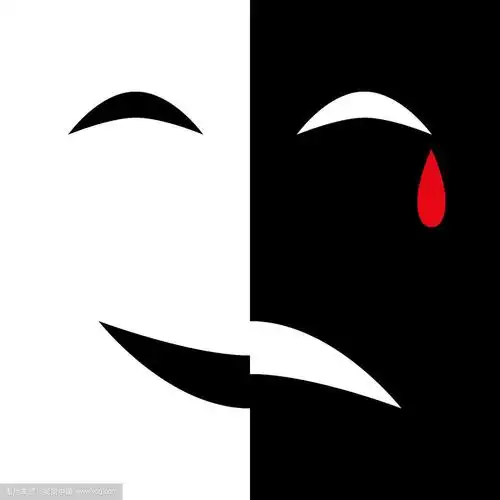 面具微笑悲伤哭泣