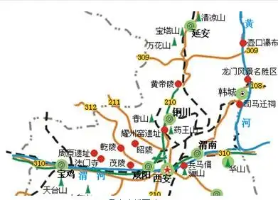 陕西自驾游路线