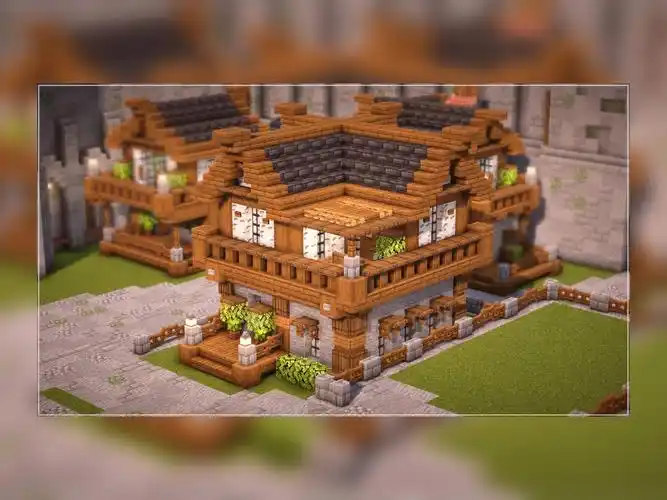 【minecraft建筑教程】如何建造小型中世纪旅馆