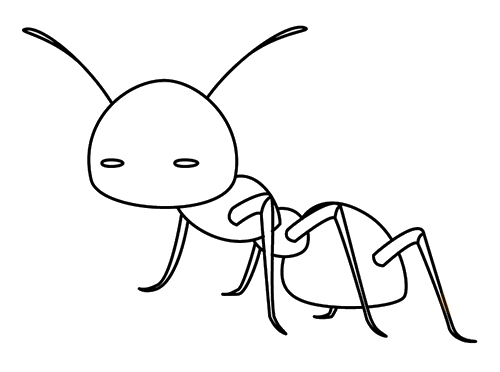 阿根廷蚂蚁简笔画
