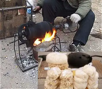 农村老式爆米花属于农村80后儿童们美好回忆