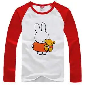 经典卡通动漫周边可爱miffy米菲兔男女长袖t恤衫学生春秋上衣服装