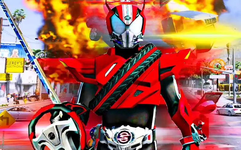 【屌德斯解说】 gta5 mod实验室 变身假面骑士drive开启超高速形态把