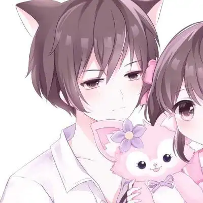 可爱动漫情头_情侣头像_我要个性网